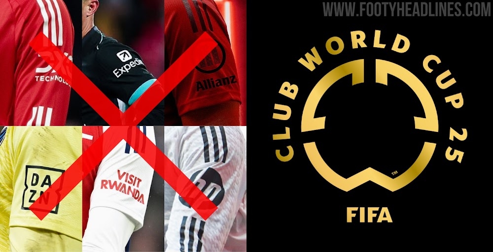 FIFA不允許世俱杯球隊(duì)有袖標(biāo)贊助，需貼上世俱杯徽標(biāo)
