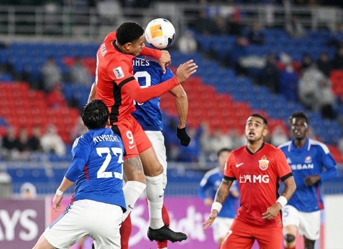 亞冠精英聯(lián)賽1/8決賽次回合，橫濱水手4比1上海海港